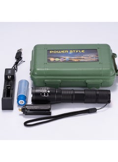 Generic Aluminum Alloy Strong Light T6 Flashlight Jade Special Purple Light Detector Lamp 395 Ultraviolet Flashlight-Product Specifications:Dual Light Source  - Single Flashlight White Box  - Image 5