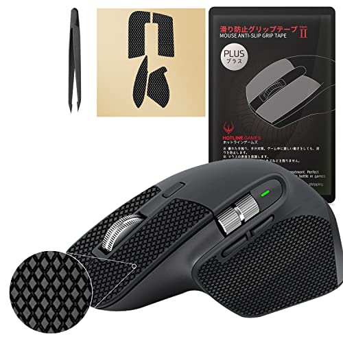 HOTLINE GAMES HOTLINEGAMES [Grip Upgrade] 2.0 Plus Mouse Anti Slip Grip Tape Compatible with Logitech MX Master 3 Gaming Mouse Skins,Sweat Resistant,Cut to Fit,Easy to Apply,Professional Mice Upgrade - Image 1