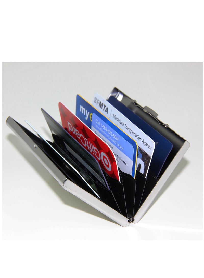 Y&D RFID Blocking Credit Card Holder for Men & Women - (Stainless Steel Wallet) - Image 2