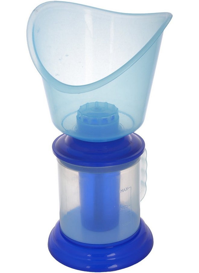 Crescent - 3 In 1 Facial Steamer For Face| Steam Inhaler Vaporizer| Facial Sauna| Steamer For Cold And Cough| 3 Attachment| Color: Blue - Image 1