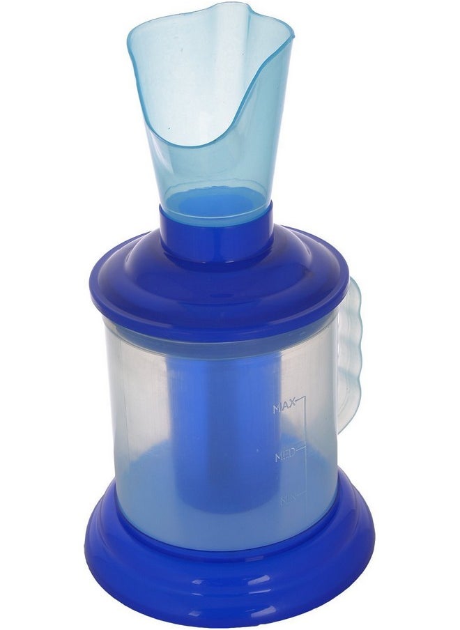 Crescent - 3 In 1 Facial Steamer For Face| Steam Inhaler Vaporizer| Facial Sauna| Steamer For Cold And Cough| 3 Attachment| Color: Blue - Image 1