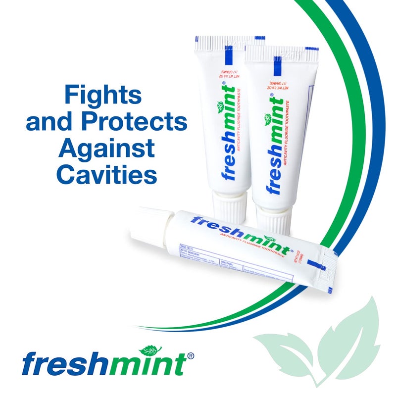 Freshmint 144 Tubes of FreshmintÂ® 0.6 oz. Anticavity Fluoride Toothpaste, Tubes do not have individual boxes for extra savings, Travel Size - Image 3