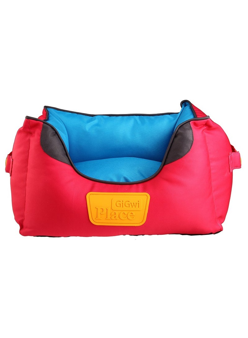 GiGwi Place Soft Bed Blue & Red S : L-45 / W-35 / H-21 cm - Image 1