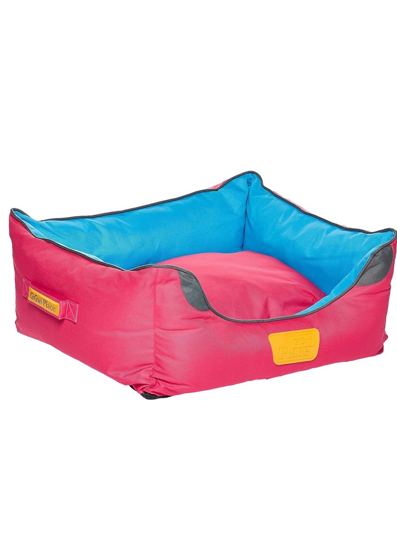 GiGwi Place Soft Bed Blue & Red S : L-45 / W-35 / H-21 cm - Image 2