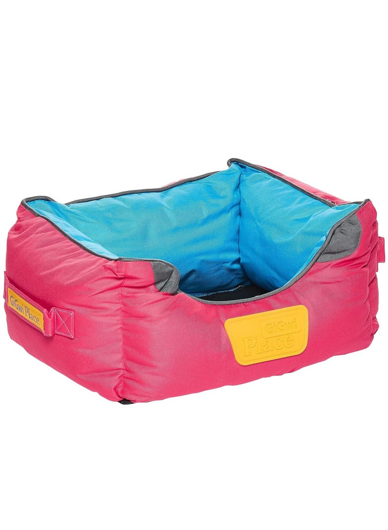 GiGwi Place Soft Bed Blue & Red S : L-45 / W-35 / H-21 cm - Image 3