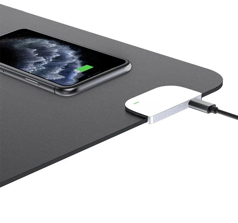 Y&D Office Desk Pad with Wireless Charger, Large Desk Mat Fast Charging for iPhone, Samsung, Huawei - Desk Protector - Image 5