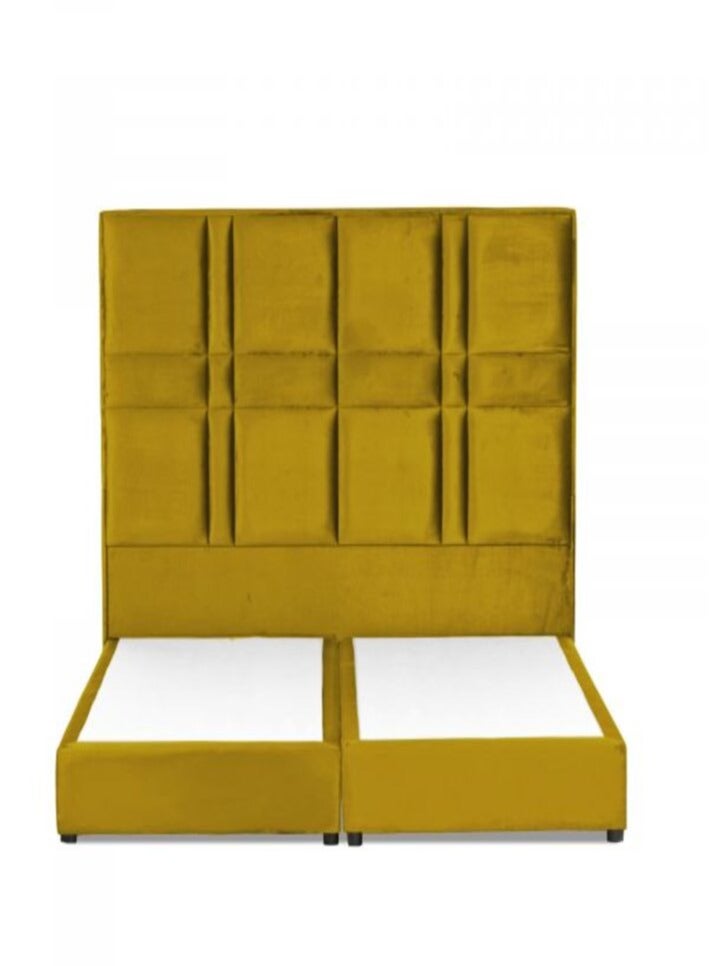 House One Narjis | Velvet Bed Frame - Gold  - Image 3