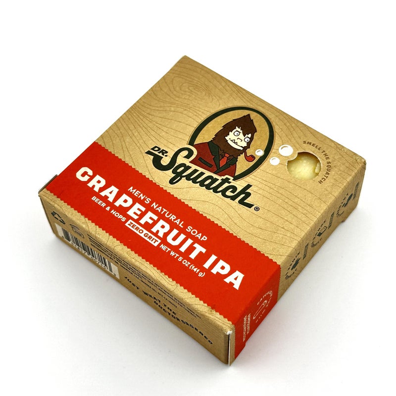 Dr. Squatch صابون بار طبيعي بالكامل للرجال من دكتور سكاتش بدون حبيبات، جريب فروت IPA - Image 1