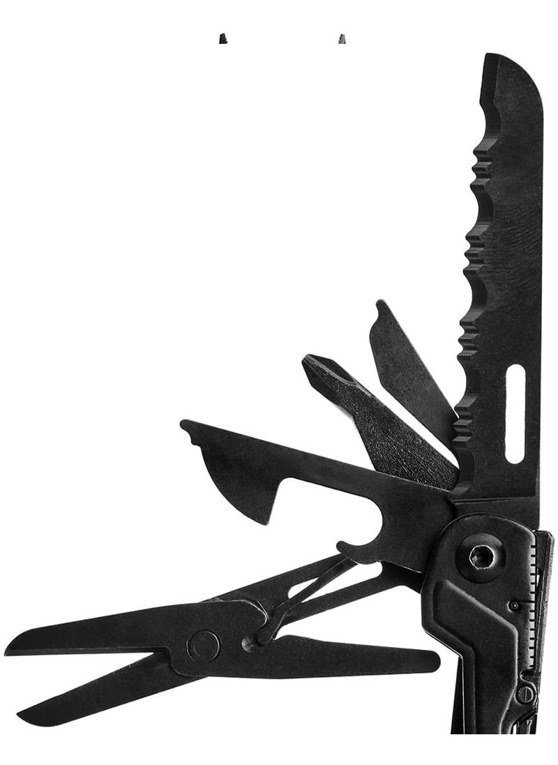 SOG SOG PowerPint Mini Compact Stainless Steel Multi-Tool, 18 Lightweight Specialty Tools & SOG Multitool Pliers Pocket Knife, Black  - Image 3