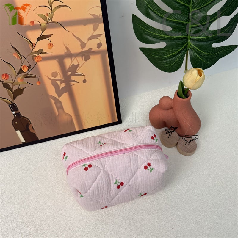 Creative New Skin Care Storage Bag Large Capacity Toiletries Cosmetic Bag Fresh And Sweet Cosmetic Storage Bag - Image 5