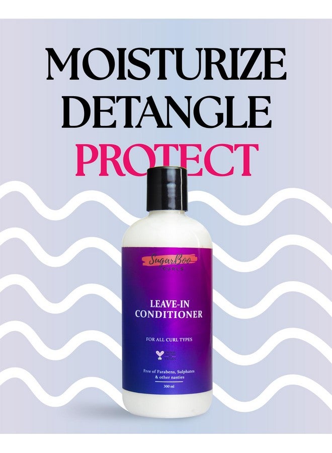 SugarBoo Curls Leave-In Conditioner for Curly & Wavy Hair | Hydrating & Frizz Control | Sulfate & paraben-Free | Vegan & Curly Friendly | 300ml - Image 2