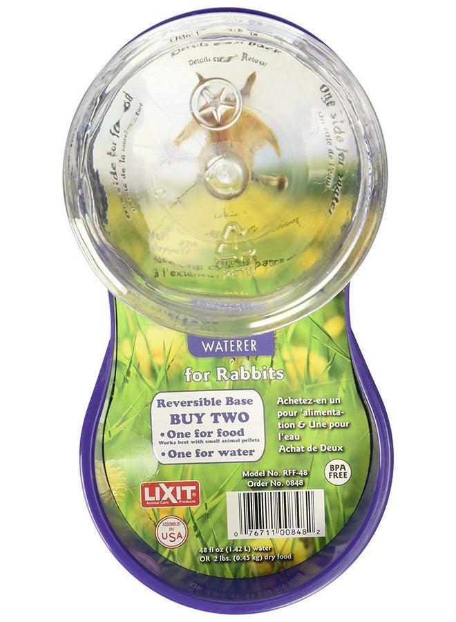 Lixit Reversible Waterer/Feeder for Rabbits and Other Small Animals. (Pack of 1) - Image 3