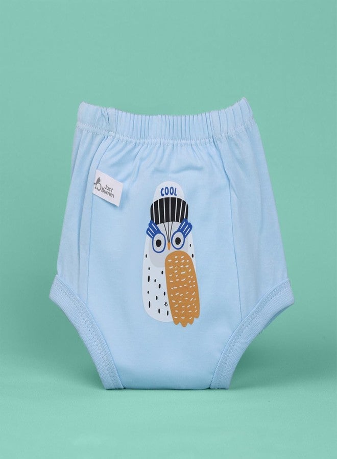 Just Bumm Potty Pants for Toddlers, Pull-up Padded Underwear with 4 layers of Organic Cotton Padding & Cotton Inner, Ideal for Potty Training 2-3 Year Babies (Hip Hoot) - Image 2