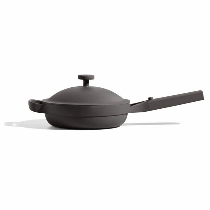 MINI ALWAYS PAN 2085 12 QT NONSTICK TOXINFREE CERAMIC COOKWARE PATENTED 10IN1 ALUMINUM FRYING SAUT PAN SAFE FOR OVEN INDUCTION ALL COOKTOPS UP TO 450F CHAR