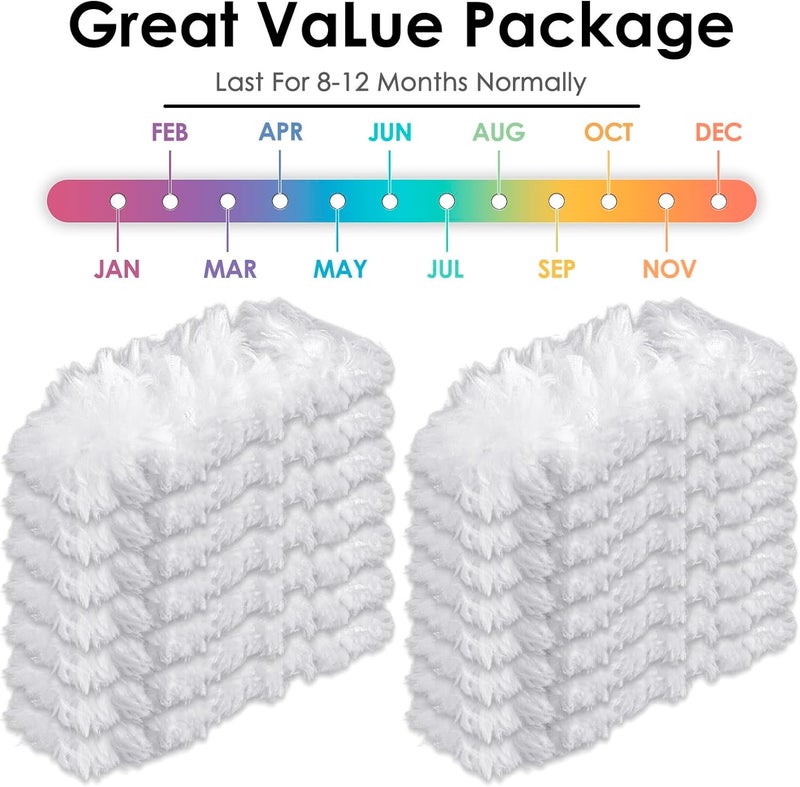 BRUVISH (15 Count) Disposable Duster Refills Compatible with O-Cedar Flex & Catch Dusters, Heavy Duty Dust Refills, Multi-Surface Duster Replacement Kit, Dust Removal Brush Heads, Soft microfibers - Image 4