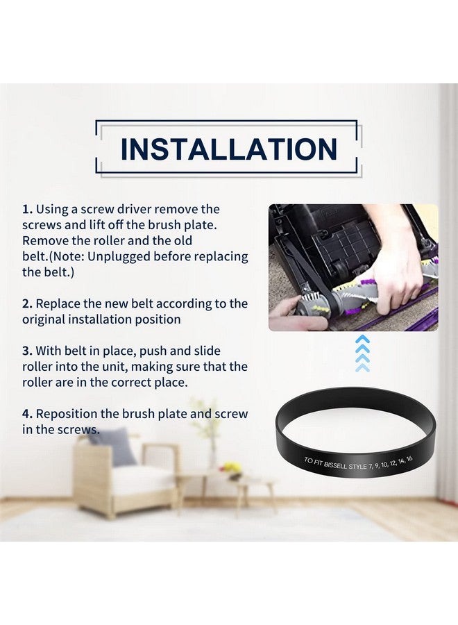 KEEPOW Style 7/9/10 P/N 3031120 Replacement Belt for Bissell Vacuum, 4 Pack - Image 4