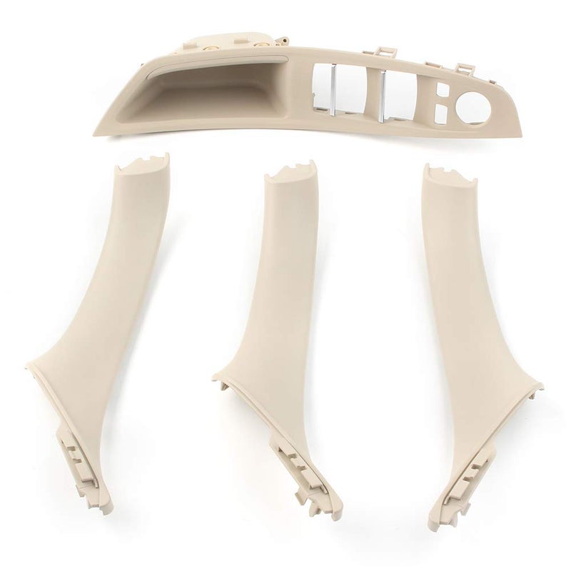 QASULER Car Inner Window Switch Armrest Panel Set for BMW 5 Series - Image 2