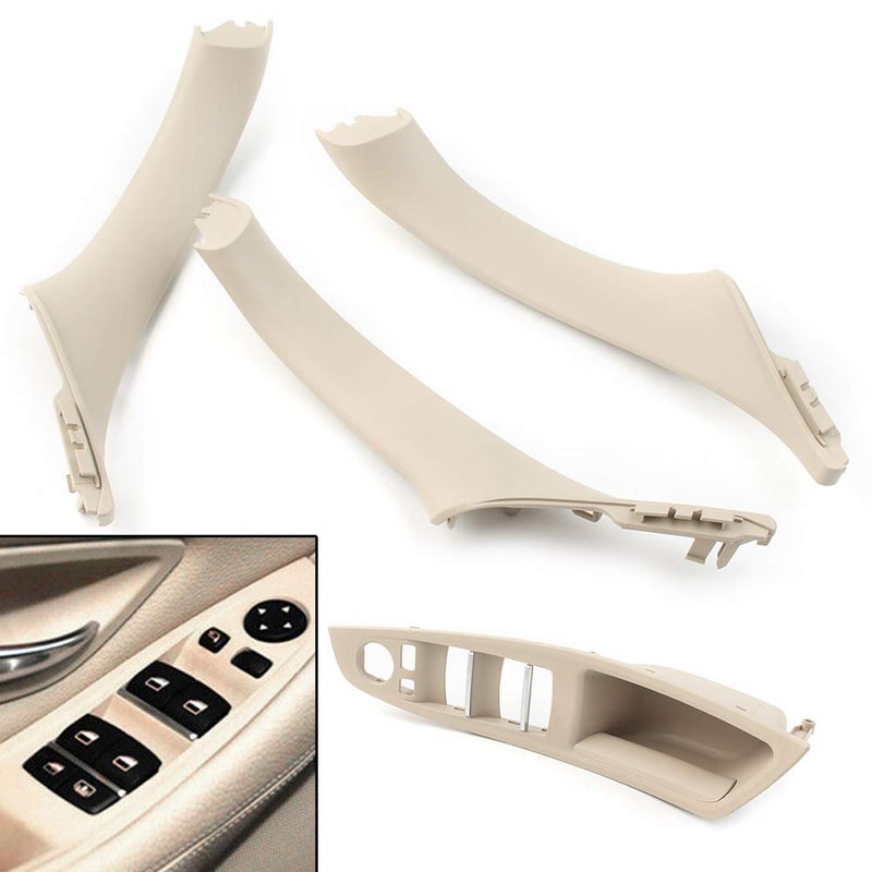 QASULER Car Inner Window Switch Armrest Panel Set for BMW 5 Series - Image 5
