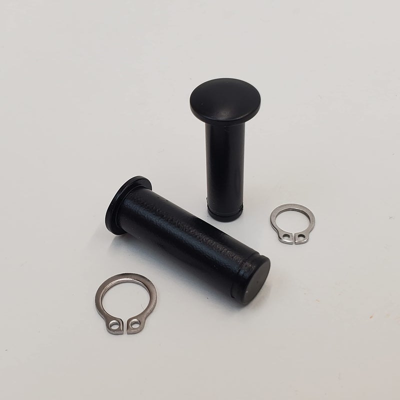 Satin Black Clutch Lever Brake Lever Pivot Pin Set with Stainless Snap Rings for 20082023 Harley Touring Models Electra Glide FLHT Road Glide FLTR Road King FLHR and Street Glide FLHX