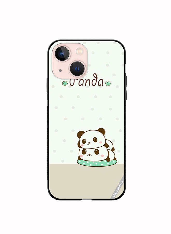 VR CREATIVE Protective Case Cover For Apple iPhone 13 Panda Design Multicolour - Image 1