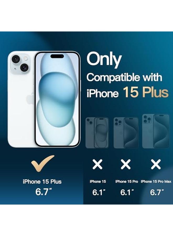 Jetech 5 In 1 Case For Iphone 15 Plus 6.7 Inch With 2 Pack Each Tempered Glass Screen Protector And Camera Lens Protector Non Yellowing Shockproof Bumper Phone Cover Clear - Image 2