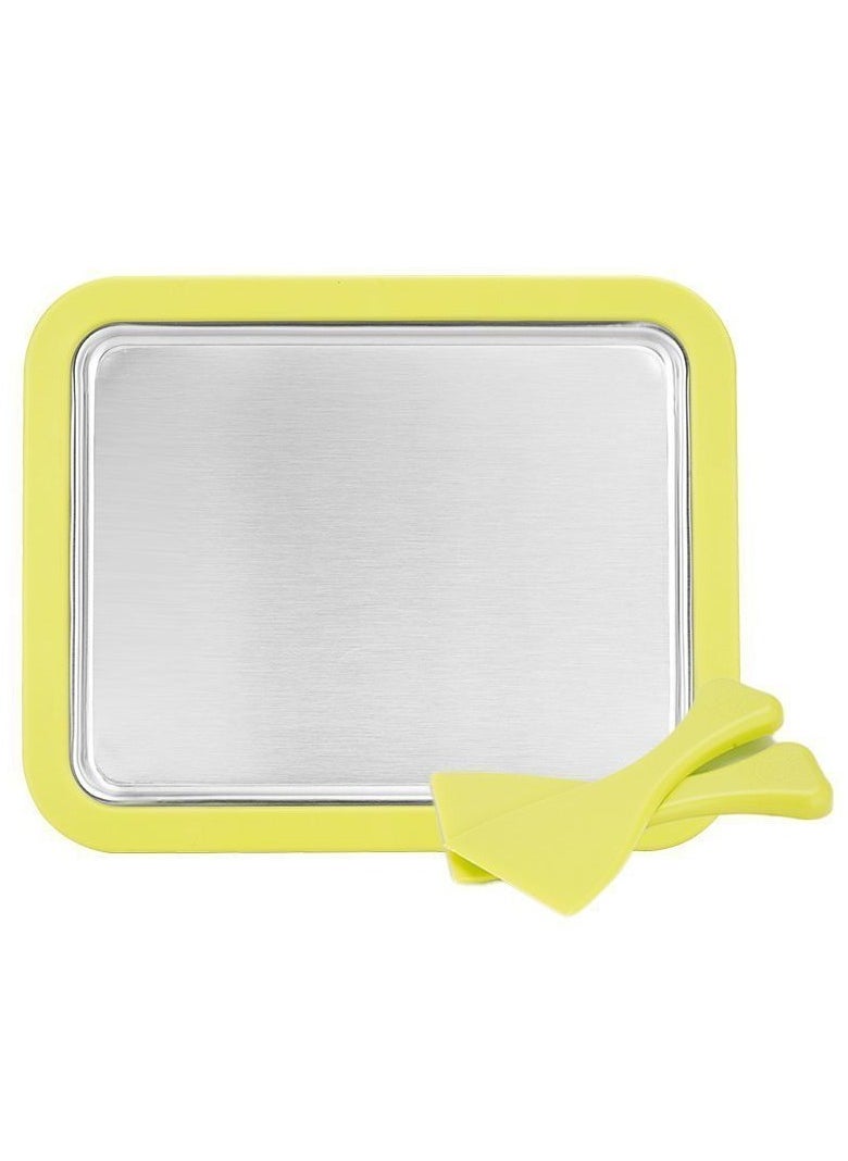 Generic - Mini Stir Fried Food Yogurt Machine Frozen Pan Children Instant Milk Ice Cream Maker Stainless Steel Frying Cold Plate Plug Free - Image 1