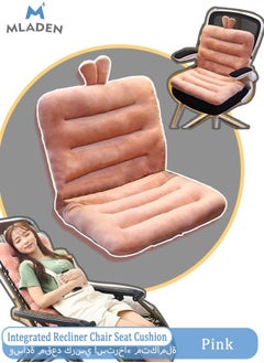 MLADEN Integrated Recliner Chair Seat Cushion Backrest Cushion Plush PP Cotton Back Support Office Chair Sofa Car Seat Cushion,Chair Cushions, Rocking Chair Cushion, Premium Plush PP Cotton (Pink rabbit)  - Image 1