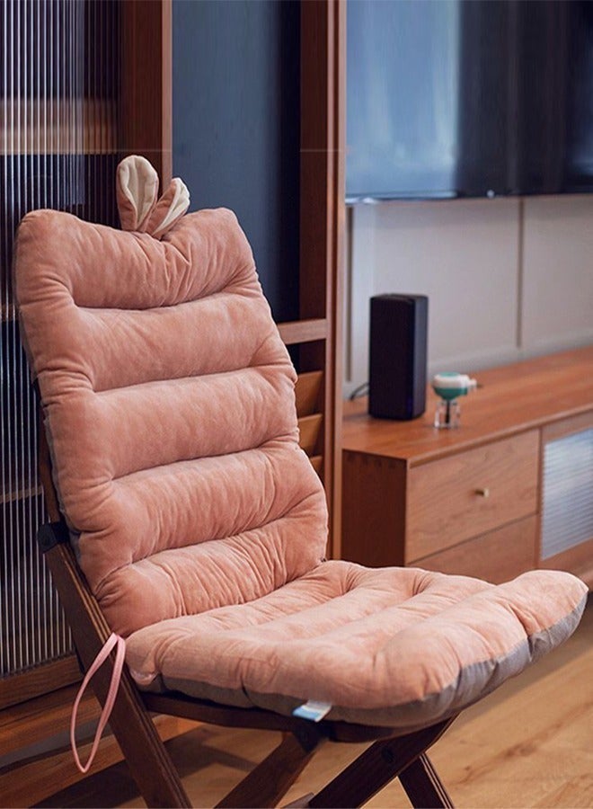 MLADEN Cute Seat Cushion, Pink Rabbit Non-Slip Chair Pad with Plush PP Cotton, Comfortable Back Support Cushion for Office Chair, Car Seat, Sofa, Rocking Chair - Image 4