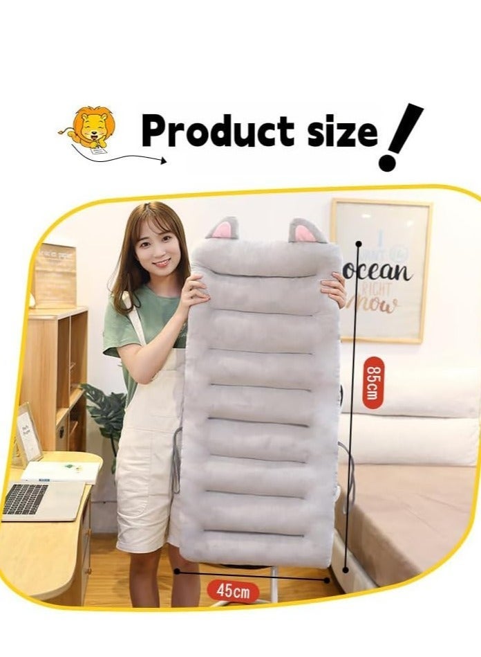 MLADEN Cute Seat Cushion, Pink Rabbit Non-Slip Chair Pad with Plush PP Cotton, Comfortable Back Support Cushion for Office Chair, Car Seat, Sofa, Rocking Chair - Image 2