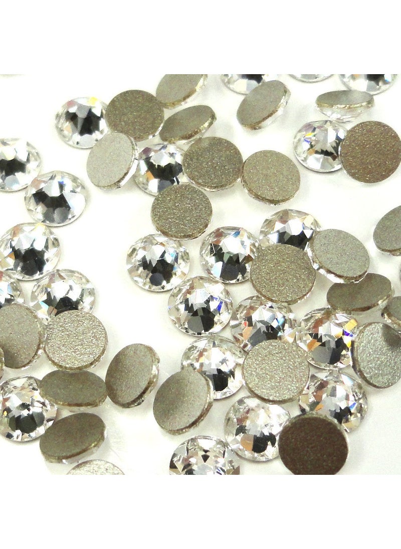 Crystal-Wholesale 1440 pcs Factory Pack Crystal 001 Clear Austrian Crystal New 2088 Xirius 20ss Flatbacks Round Rhinestones 5mm ss20 Bling DIY Austria gems Resin Jewellery Original Sealed Pack 