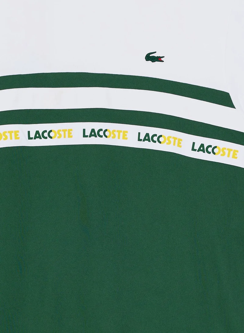 LACOSTE Color Block Crew Neck T-Shirt