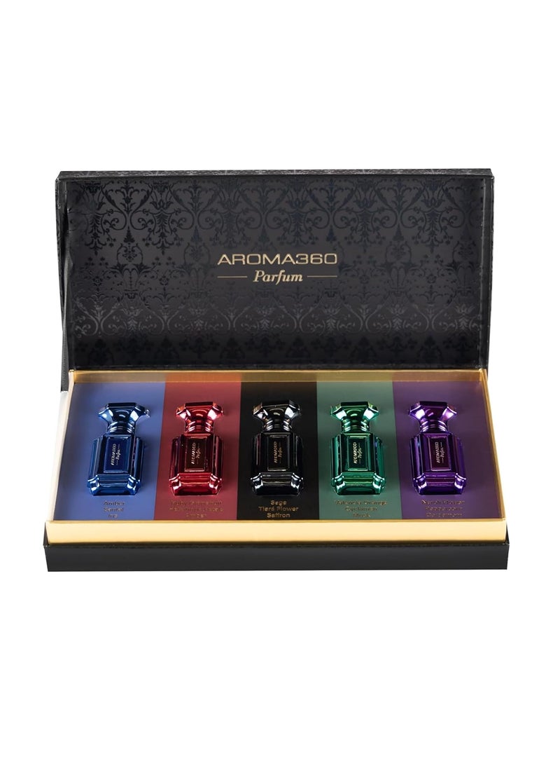 AROMA360 - Aroma360 Unisex Parfume Discovery Set Luxurious and Long Lasting Perfume Oil Body Spray Perfumes For Women and Men Vegan 33 fl oz 10mL - Image 1