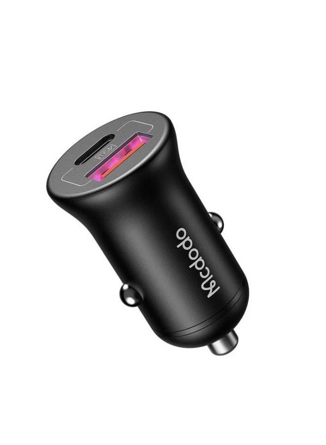 مكدودو CC-2680 - شاحن سيارة 45 واط USB-A و USB-C - أسود - Image 1