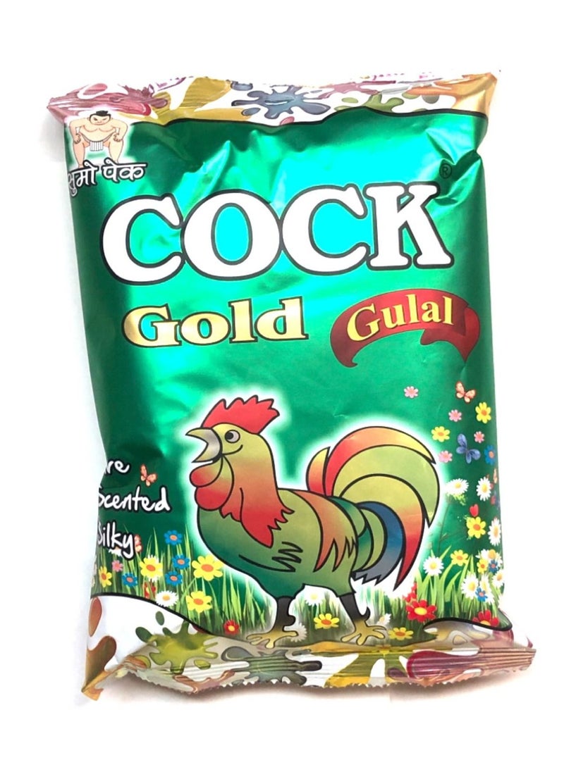 Cock Brand Herbal Gulal Sumo Pack for holi Dark Green  - Image 1