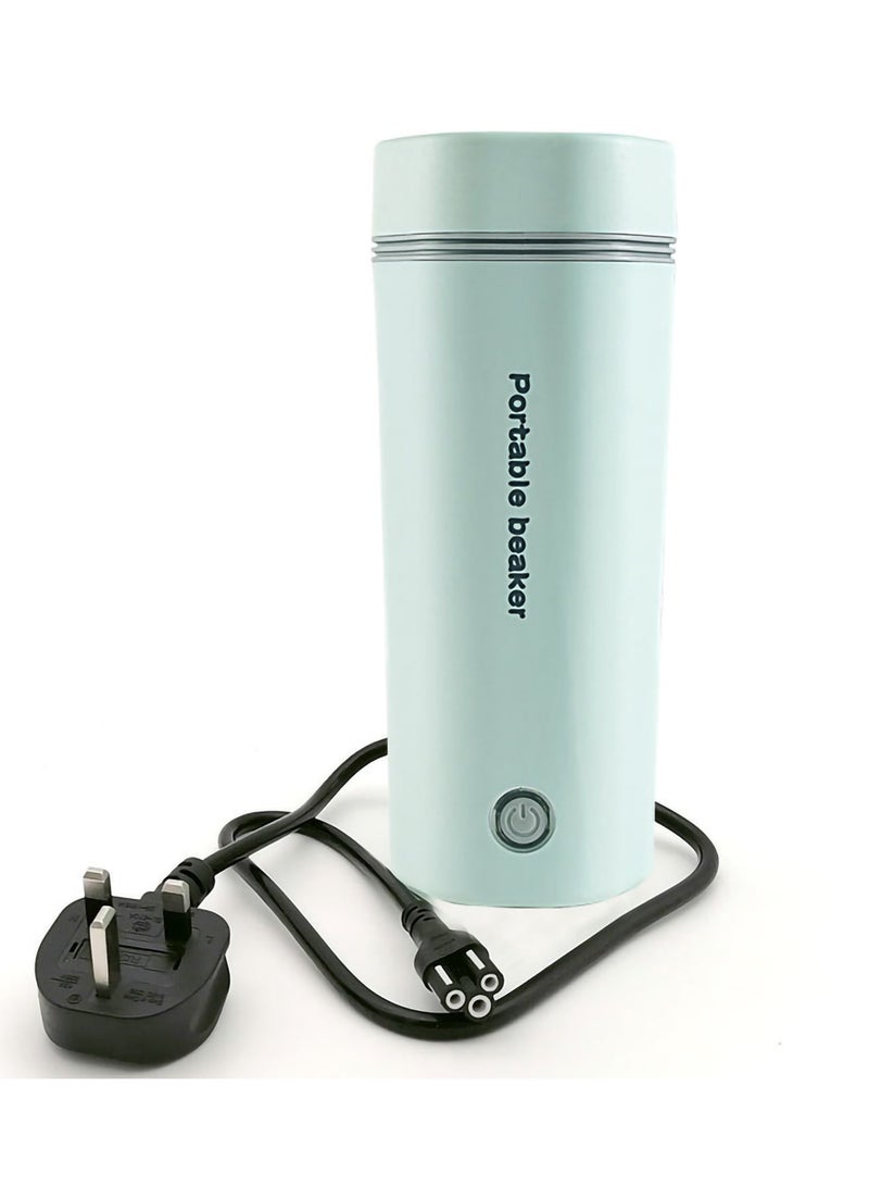 Portable Electric Kettle Stainless Steel Liner Travel Electric Cup Home Mini Heating Teapot Fast Cooking Single Cup Water Heater 350ml Hot Water Bottle (light Green)  - Image 1