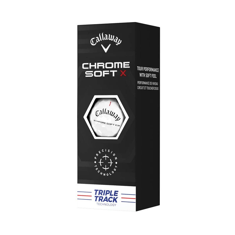 Callaway Golf 2022 Chrome Soft X Golf Balls, Triple Track, White, Large - Image 2