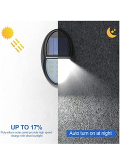 General 4 Pack Solar Deck Lights Outdoor, LED Solar Step Lights, Waterproof Lamps Wall Fence Backyard Lights for Deck, Porch, Patio, Pool, Stairs, Yard, Garden Pathway, Step and Fences  - Image 2