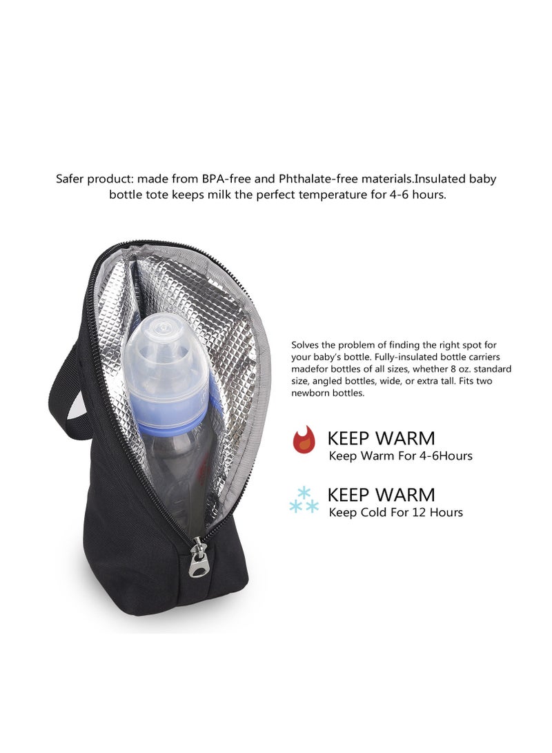 Insulated Baby Bottle Bags, Portable Breastmilk Storage Tote Thermal Feeding Pouch Holder Travel Carrier, Heat Preservation and Cold Preservation - Image 4