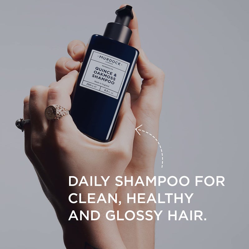 Murdock London Quince & Oakmoss Shampoo | Gentle Sulphate-Free Formula with Aloe Vera and Oat Extract | All Hair Types | Made in England | 8.5 oz - Image 2