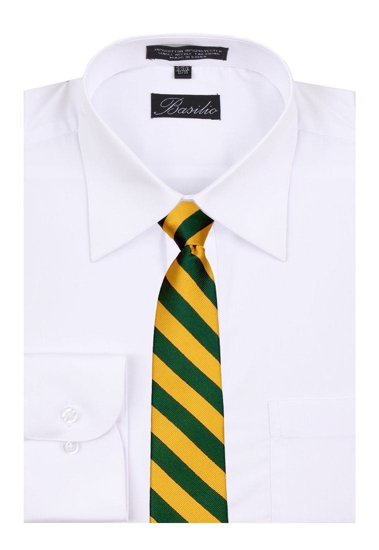 BUYYOURTIES B-ZIP-JCS-ADF-1-20 - Boys Zipper Repp Stripe College Printed Necktie Ties - Image 2