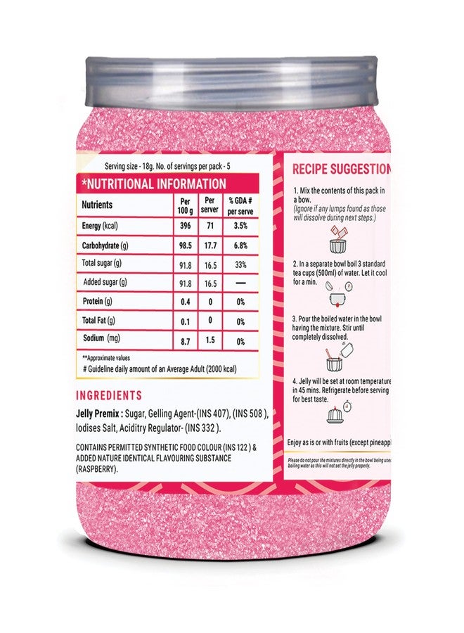 Brew Lab Jelly Crystal Mix For Making Jelly - Raspberry Flavor | Easy To Make | No Gelatin 250 g - Image 4