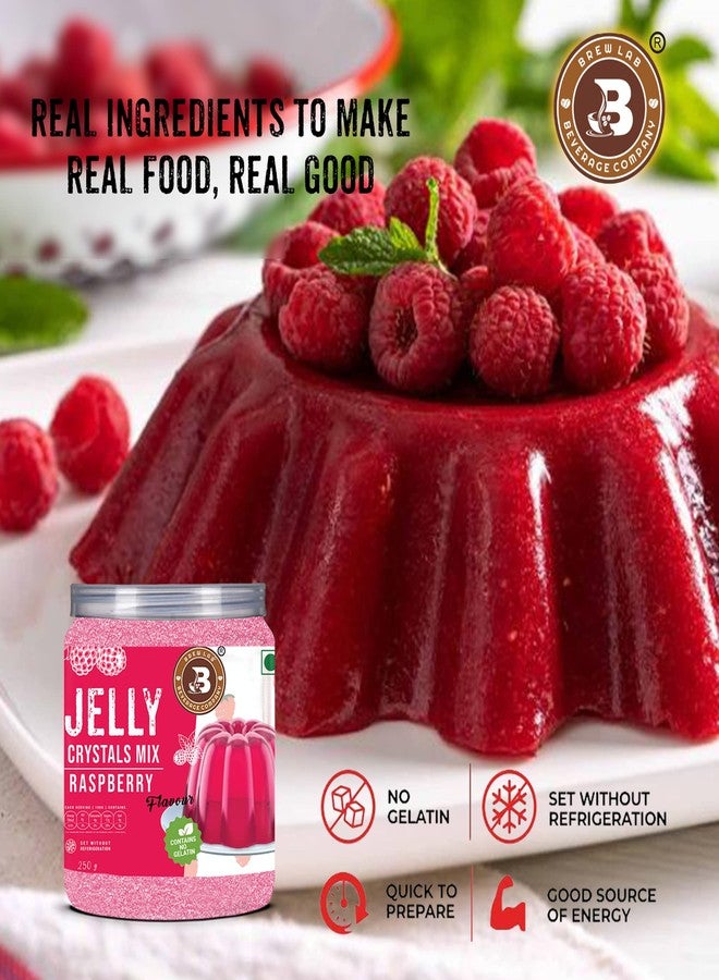 Brew Lab Jelly Crystal Mix For Making Jelly - Raspberry Flavor | Easy To Make | No Gelatin 250 g - Image 3