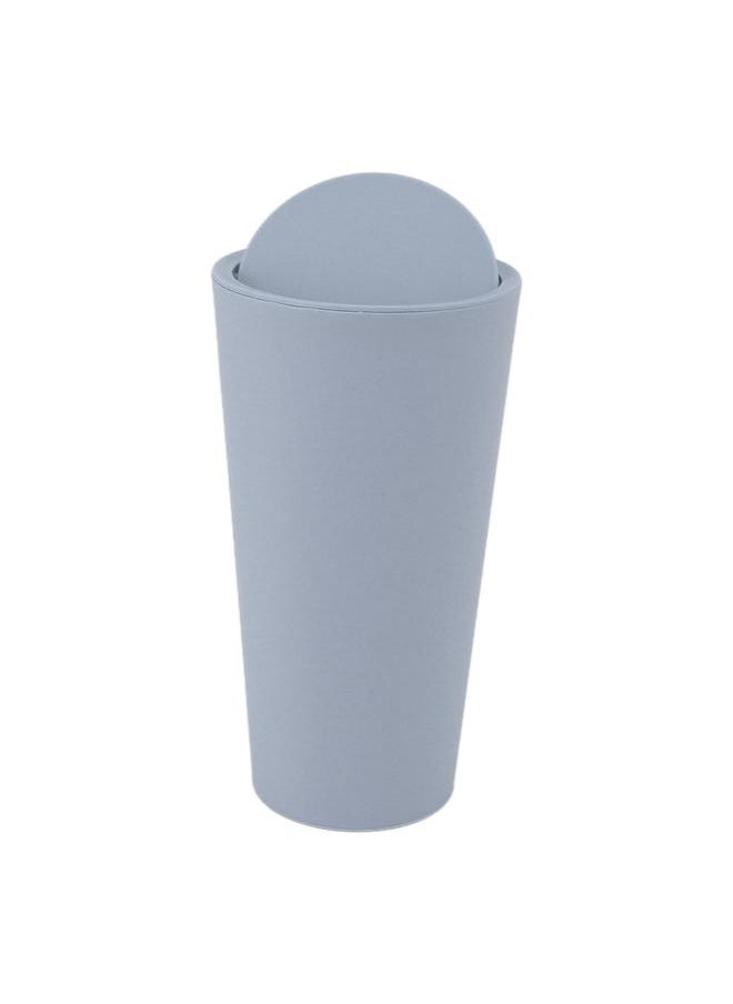 Thoraya - Desktop Trash Can with Rotate Lid Mini Garbage Can ABS Minimalist Desktop Waste Basket for Office Bedroom Home Light Blue - Image 1