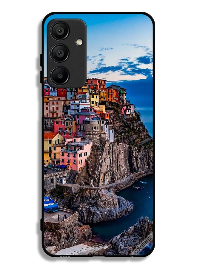 Covernex Samsung Galaxy A15 4G Protective Case Cover Colorful Houses On The Sea - Image 1