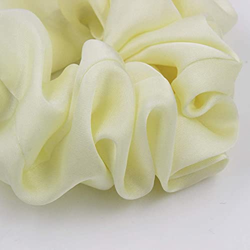 Belicia Satin Hair Scrunchies Elastic Hair Ties Pack of 12pcs Solid Color Hair Bobbles Soft Elastic Rubber Band Women Ponytail Holders Accessories - Image 2