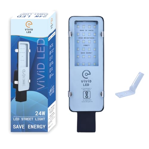 VIVID LED 24w LED Street Light Outdoor Waterproof IP65 | High Brightness Energy Saving LED Lamp for Street, Garden, Parking & Security Lighting | BIS Certified | Made in India - Image 1