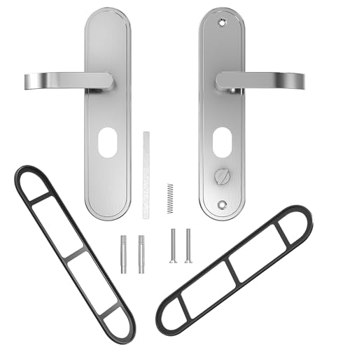 VIZ-PRO Lever Handles for Hinge Left Steel Security Doors - Image 5