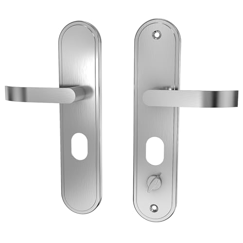 VIZ-PRO Lever Handles for Hinge Left Steel Security Doors - Image 1