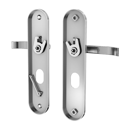VIZ-PRO Lever Handles for Hinge Left Steel Security Doors - Image 4