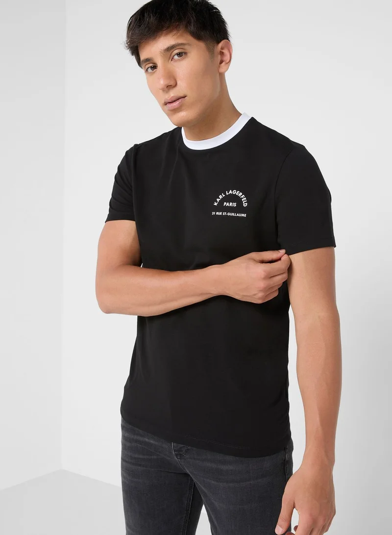 Karl Lagerfeld Casual Crew Neck T-Shirt
